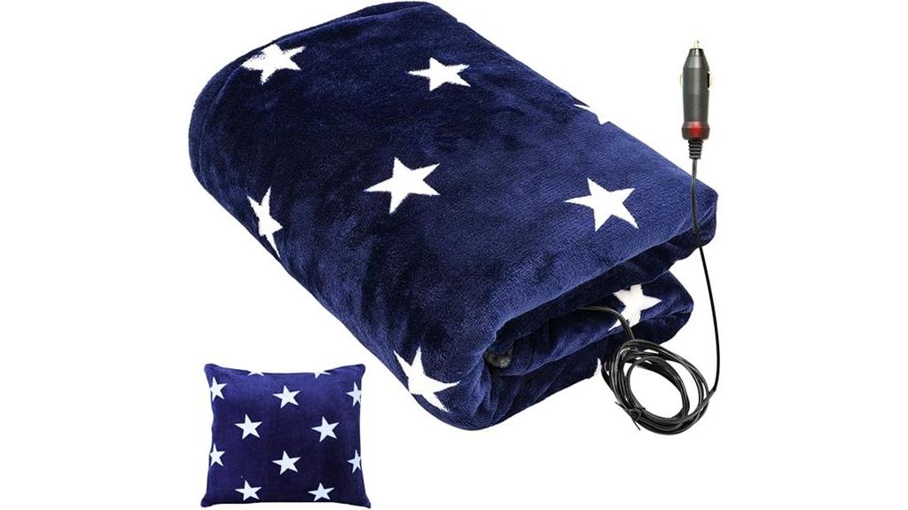 portable 12v heated blanket