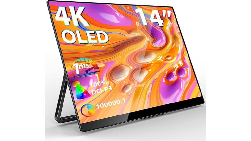 portable 14 inch 4k oled