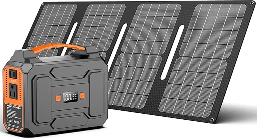 portable 200w 100w solar generator