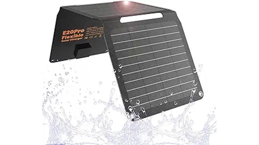 portable 20w folding solar panel