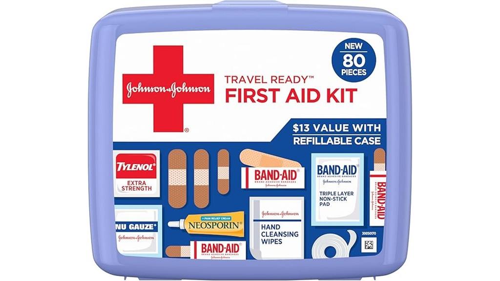 portable 80 piece first aid kit