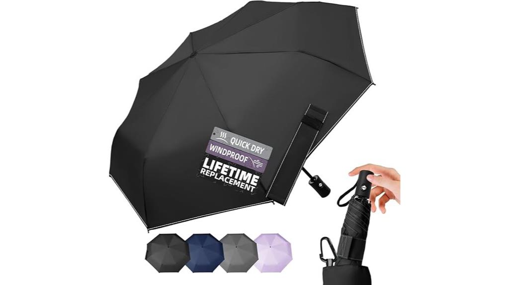 portable automatic folding umbrella