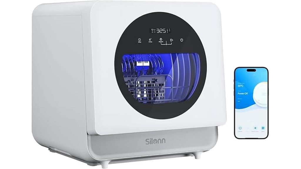 portable dishwasher with app