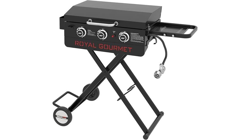 portable gas griddle stand
