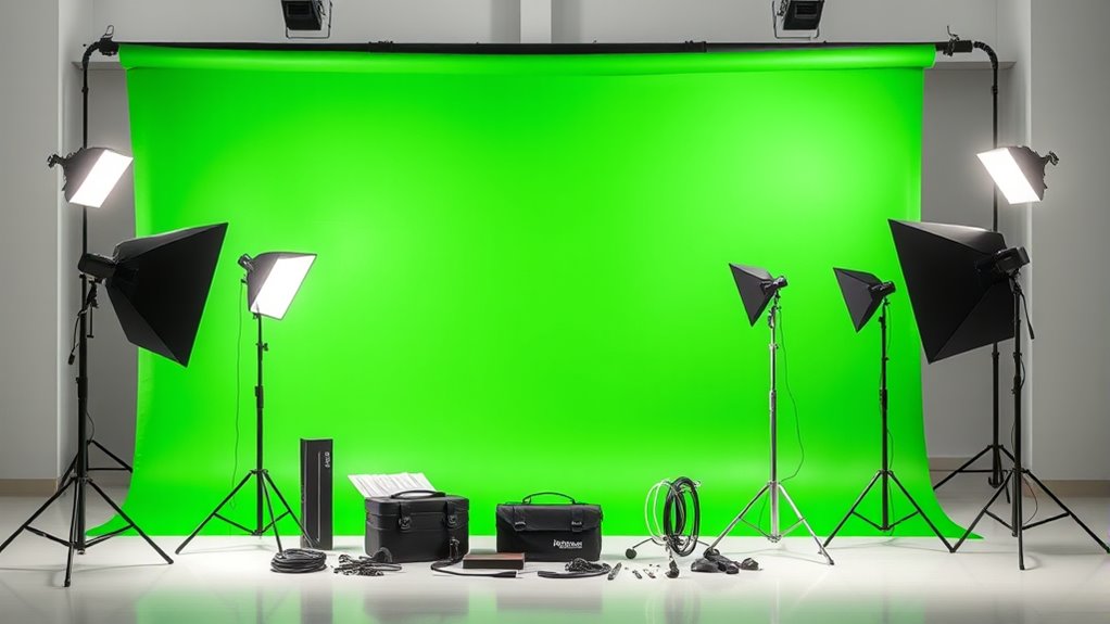 portable green screen backdrop kits