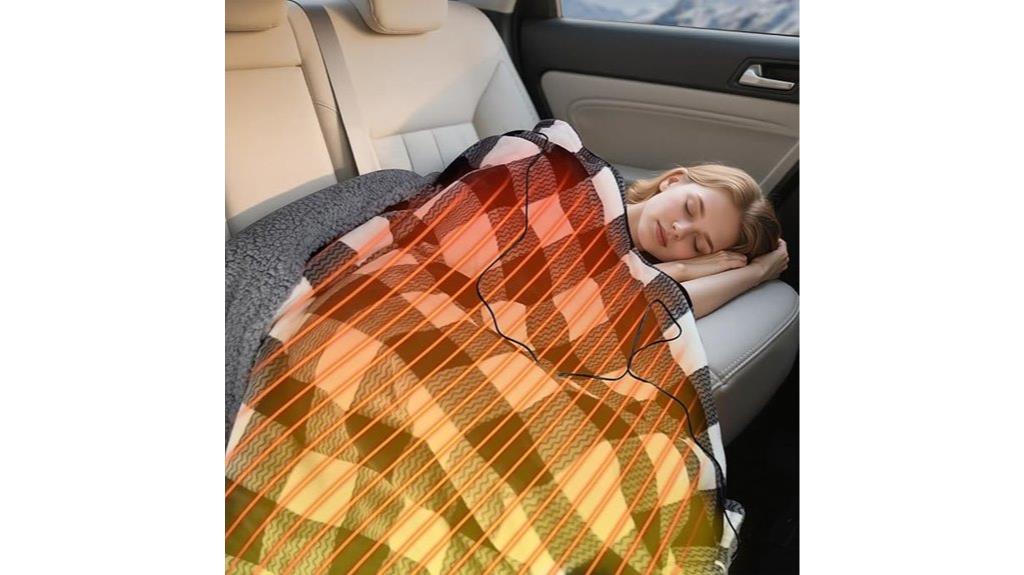 portable heated blanket with auto off