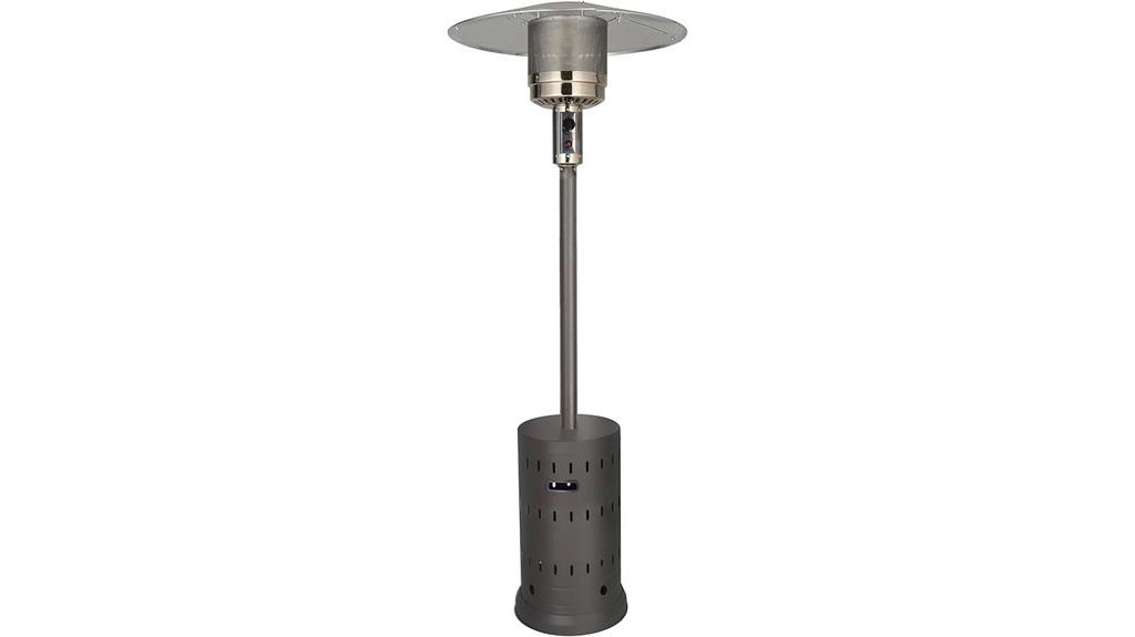 portable matte mocha gas heater