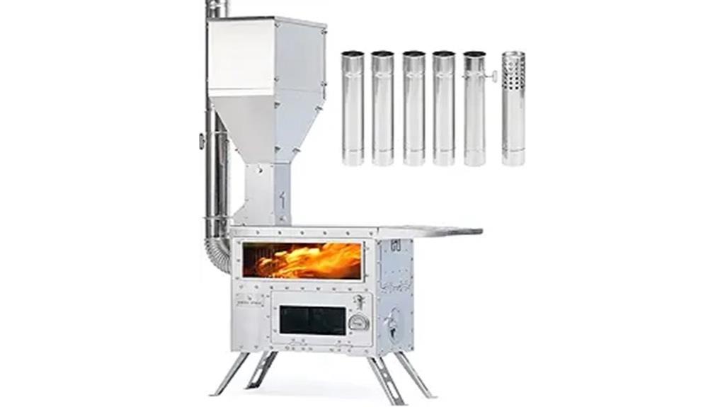portable pellet stove oven