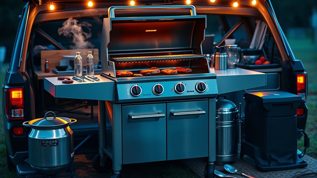 portable powerful durable grill