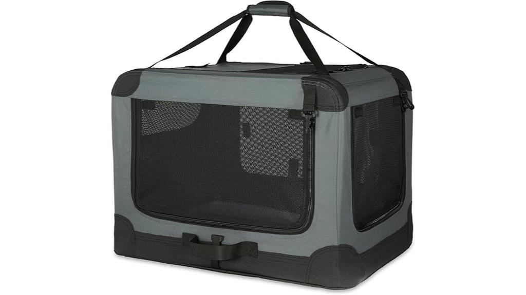 portable soft sided pet crate