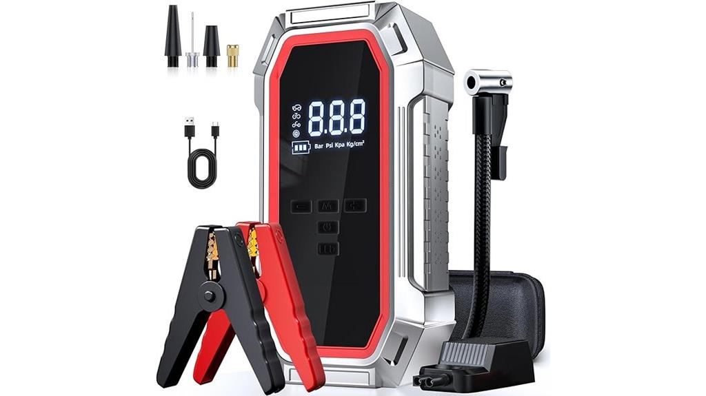 powerful jump starter compressor