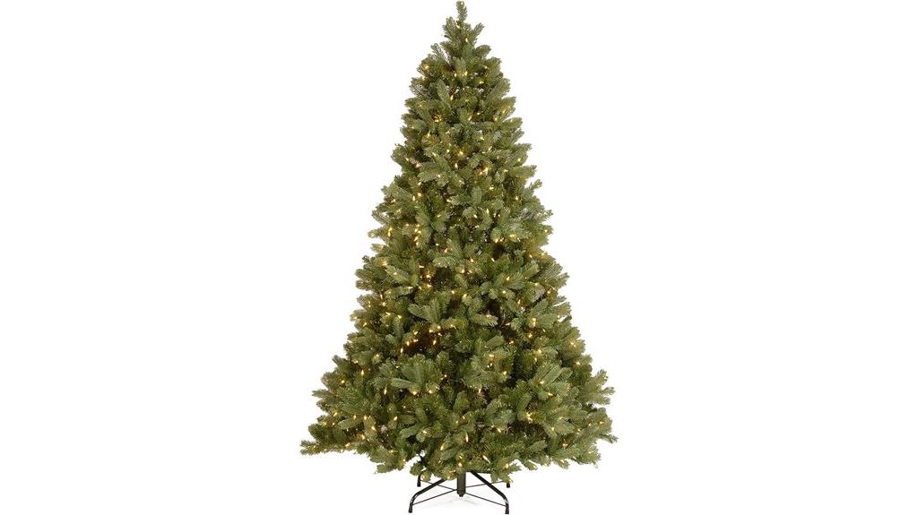 pre lit full downswept tree