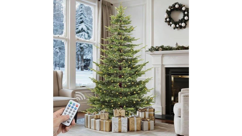 prelit aspen fir tree