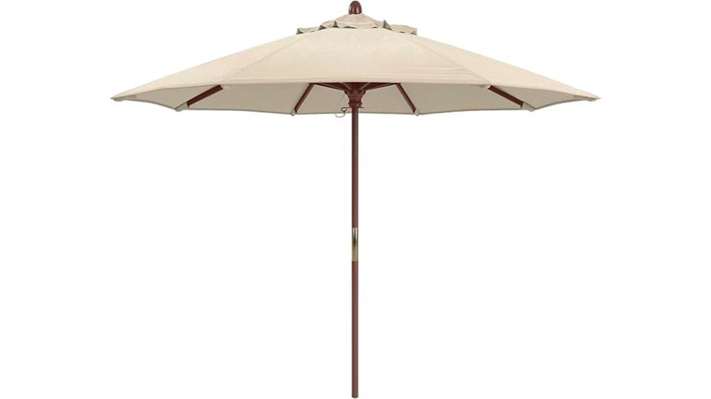 premium hardwood commercial umbrella