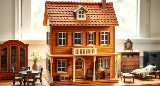 premium wooden dollhouse sets