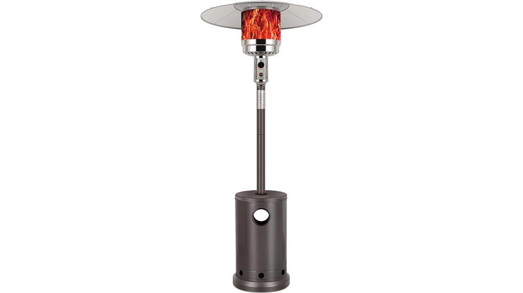 propane patio heater with table