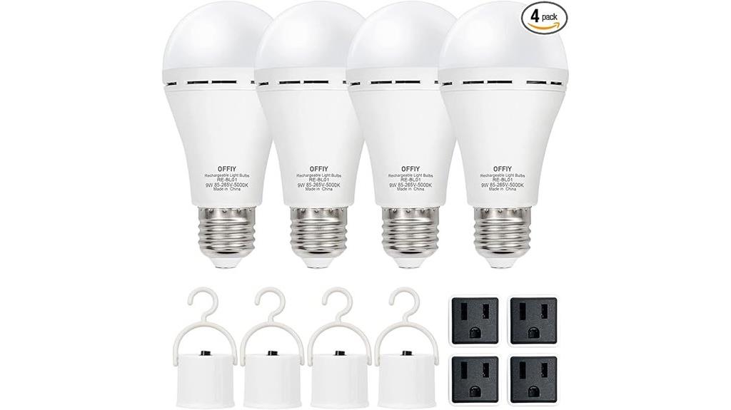 rechargeable bulbs with caps