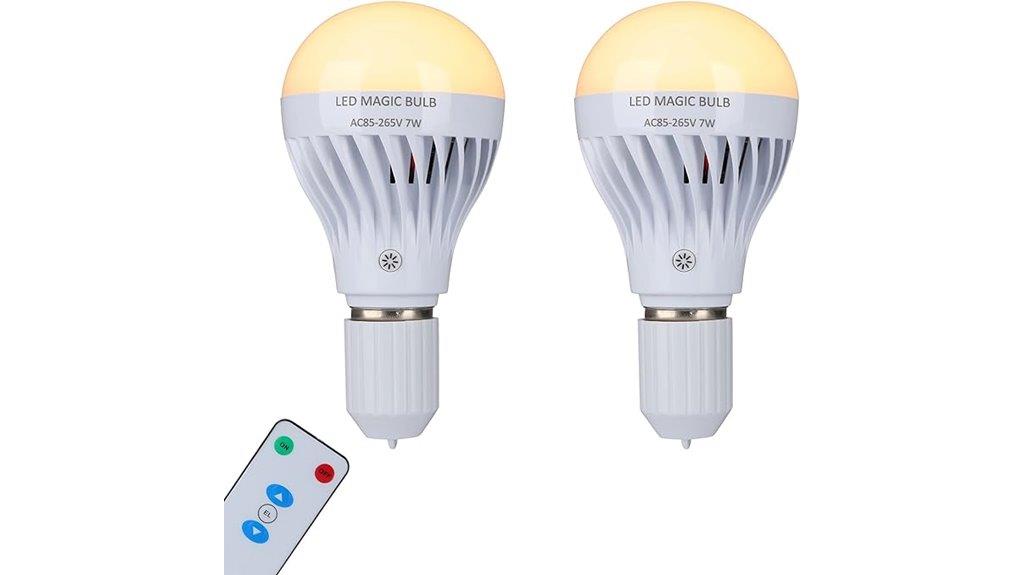 rechargeable led bulb pack