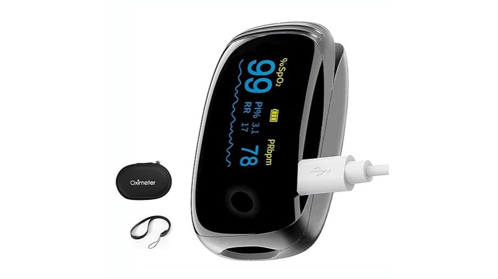 rechargeable oled finger oximeter