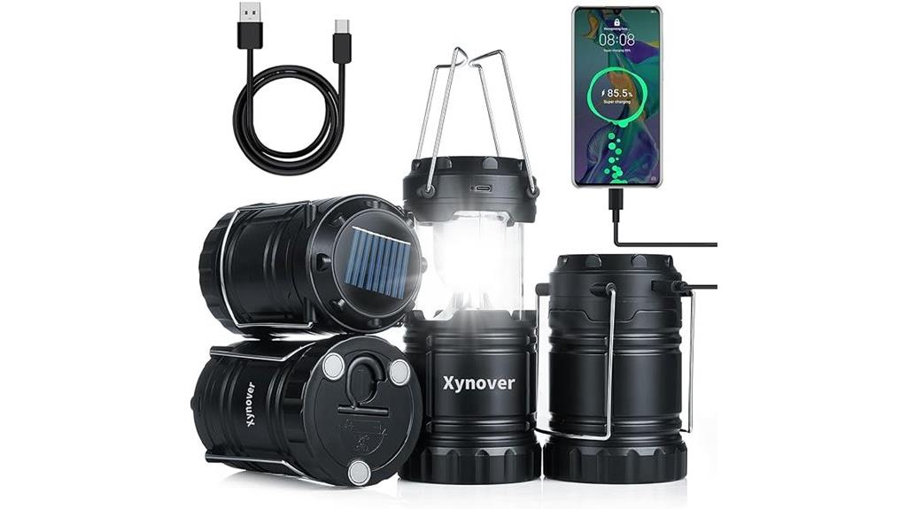 rechargeable solar camping lights
