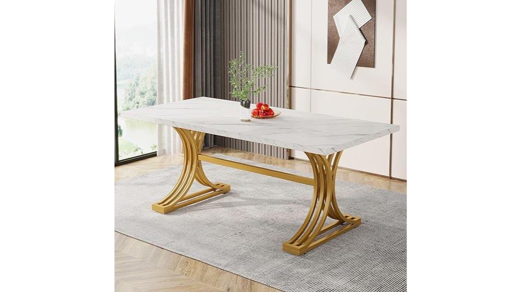 rectangular dining table