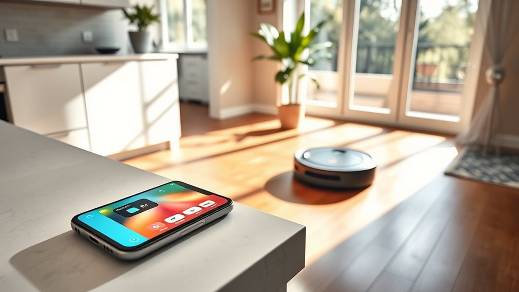 remote schedule cleaning control