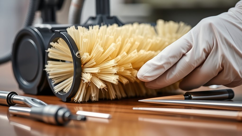 replace worn vacuum bristles