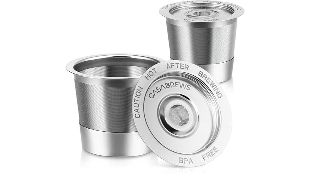 reusable stainless steel coffee pods