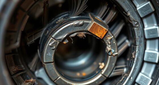 roller brush bearing wear