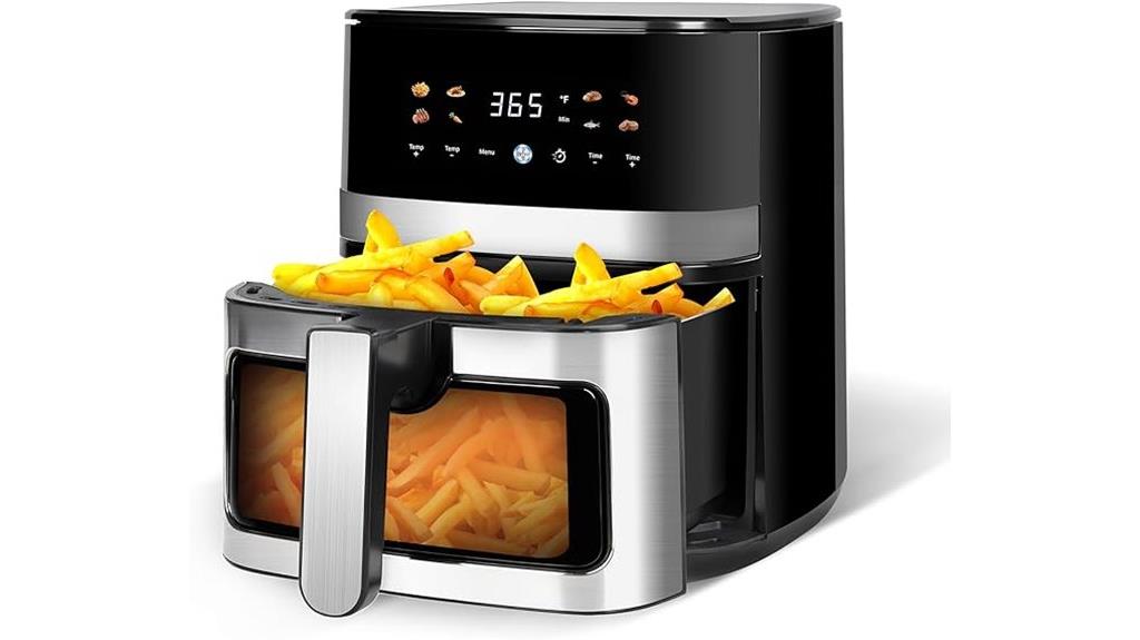 see through digital air fryer