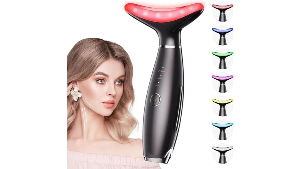 seven color light facial massager