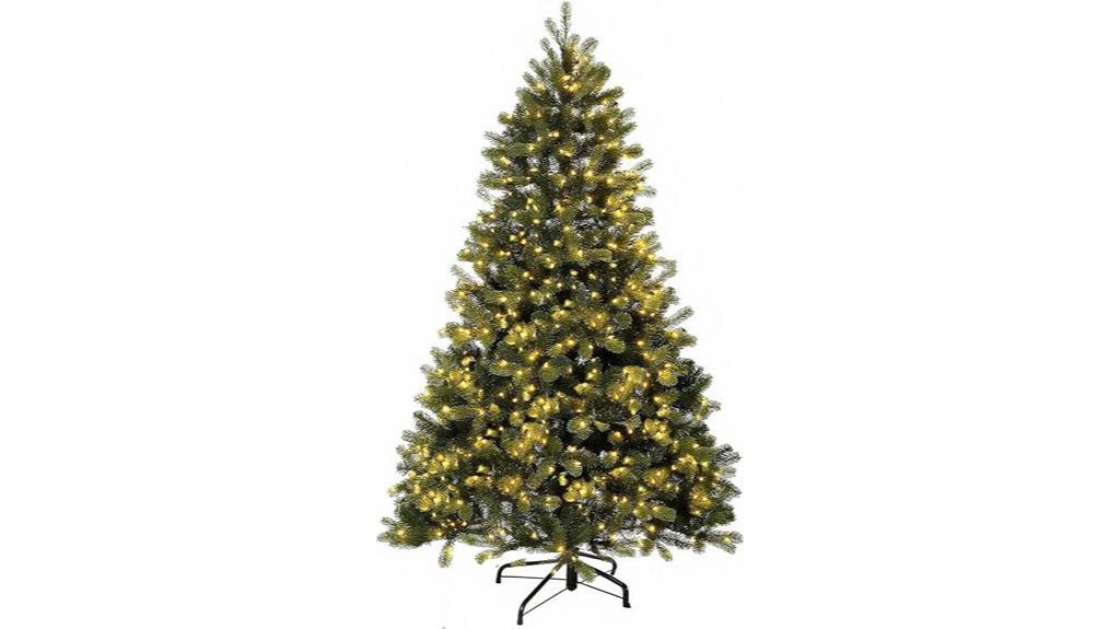 six and a half foot pre lit christmas tree