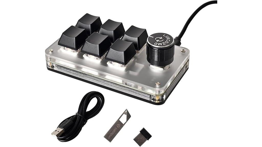 six key wireless keyboard