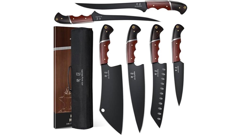 six piece kitchen knives