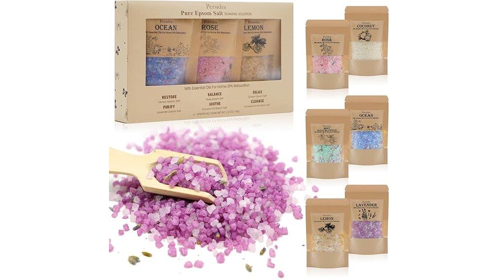 six set relaxation bath salts