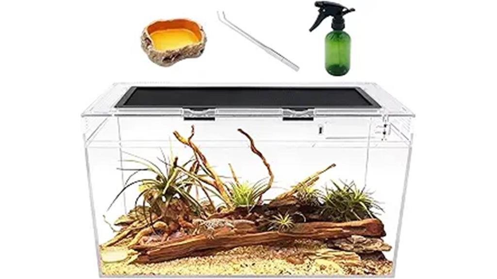 small 10 gallon reptile tank