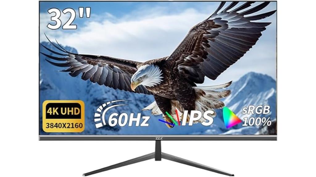 small 4k monitor with ports