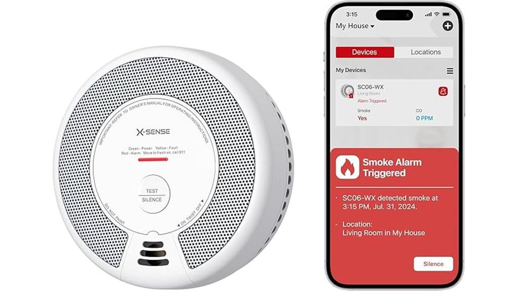 smart smoke carbon detector