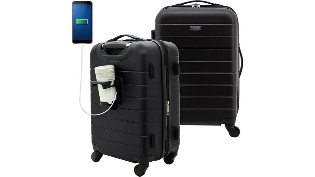 smart spinner luggage usb