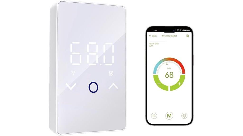 smart wifi thermostat display
