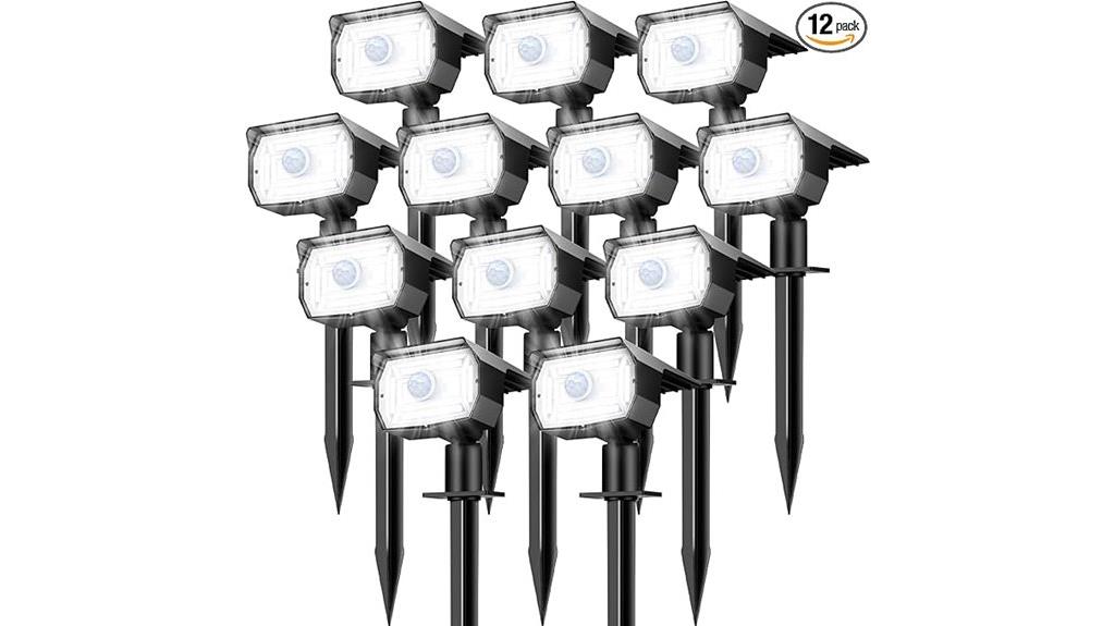 solar spot lights 12 pack