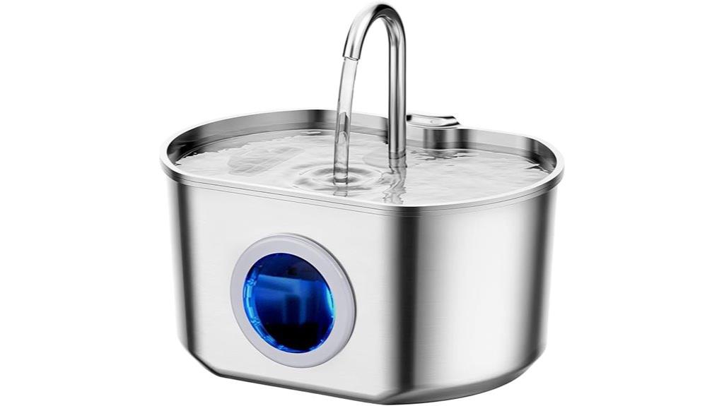 stainless steel cat fountain