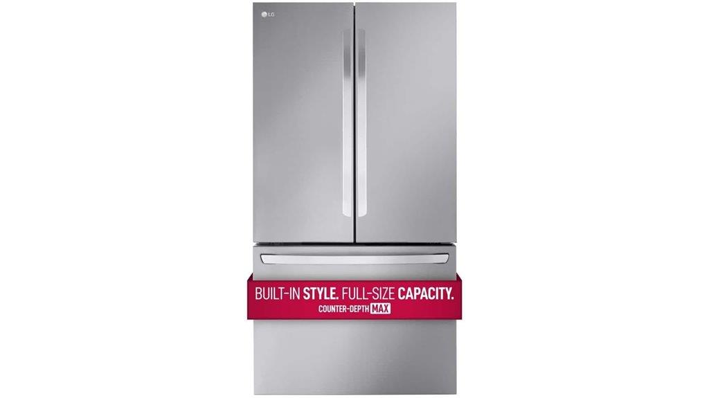 stainless steel french refrigerator