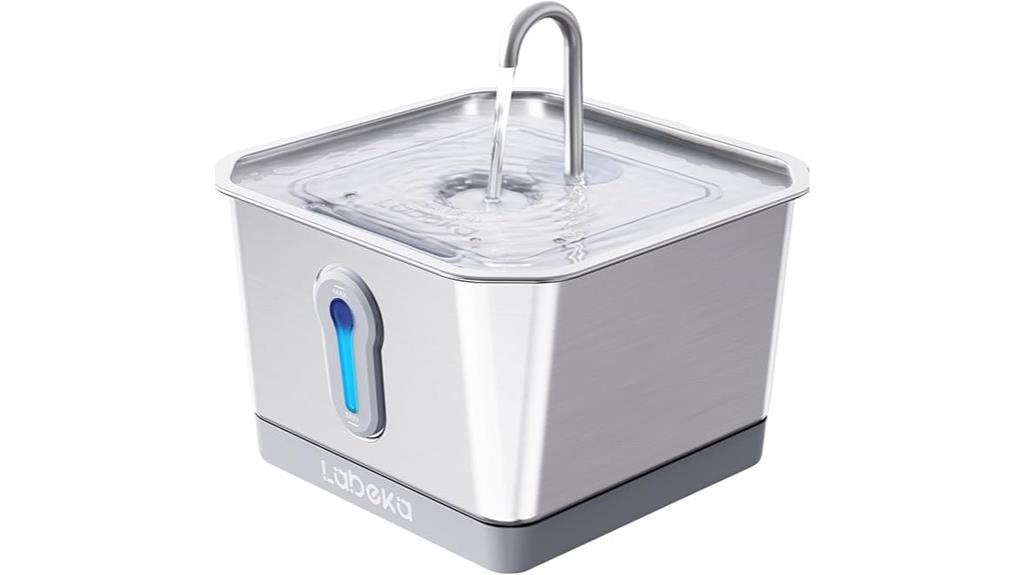 stainless steel pet fountain