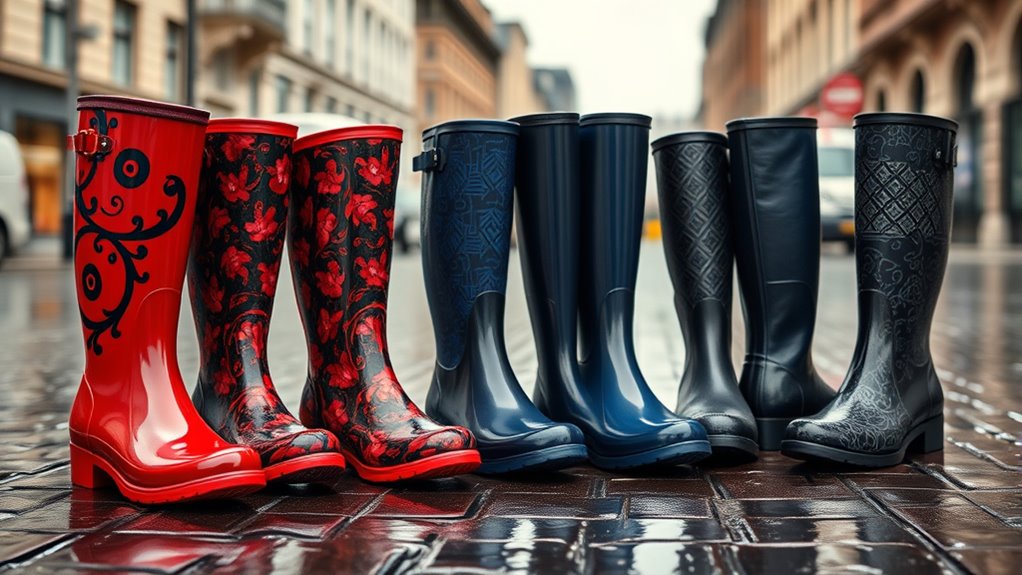 stylish women s rain boots