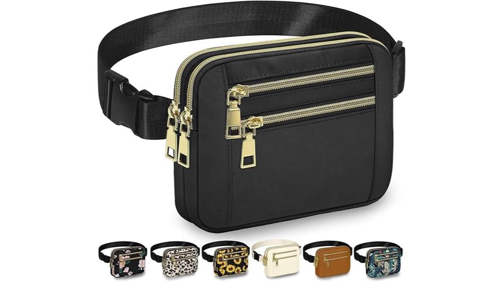 stylish women s zippered fanny pack