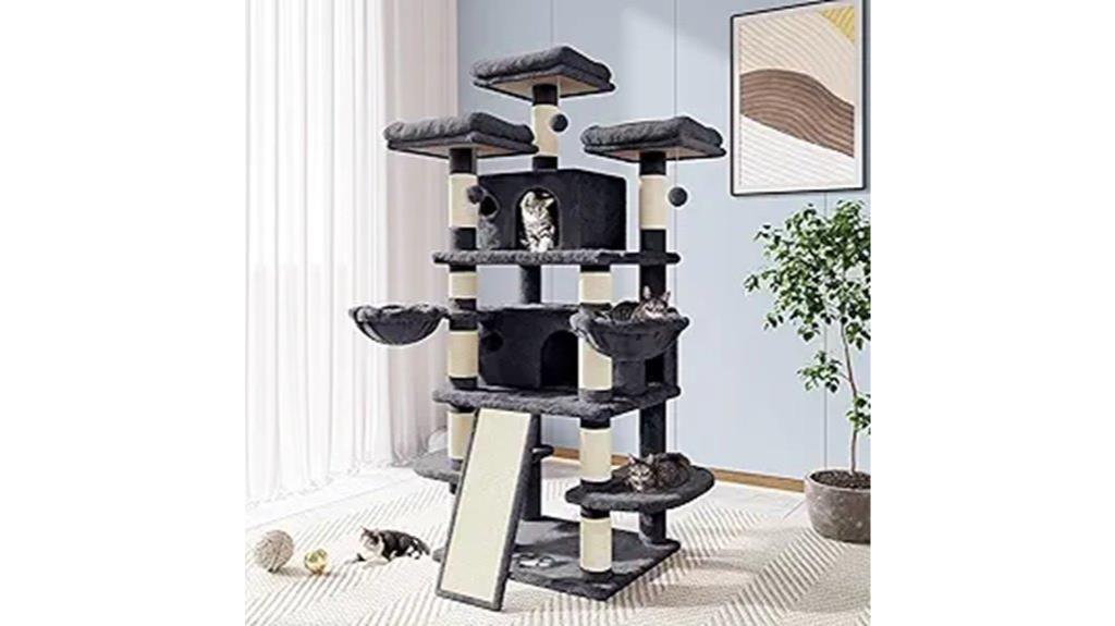 tall cat tree condo