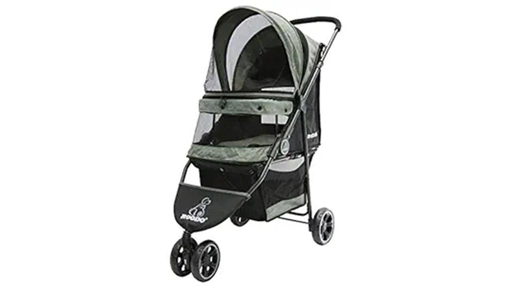 three wheel pet stroller