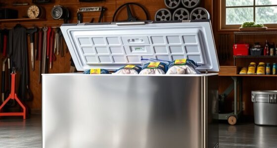 top garage chest freezers