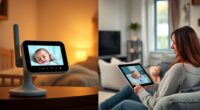 top split screen baby monitors
